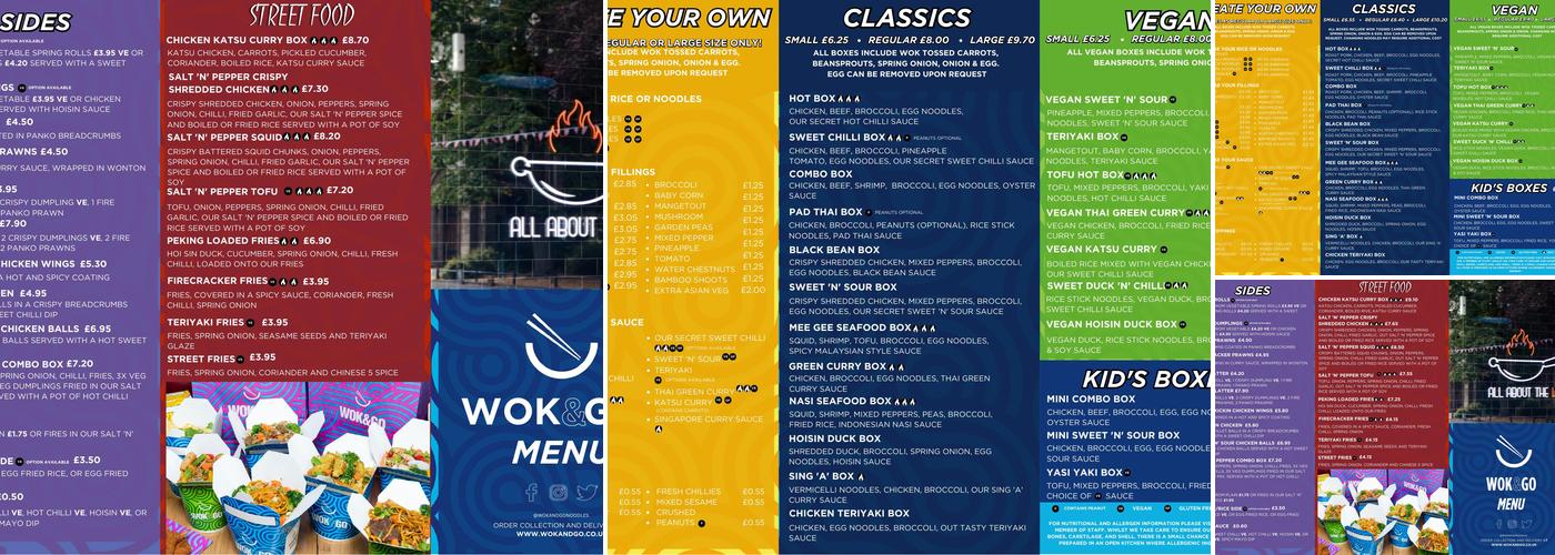 Wok & Go Harrow Menu