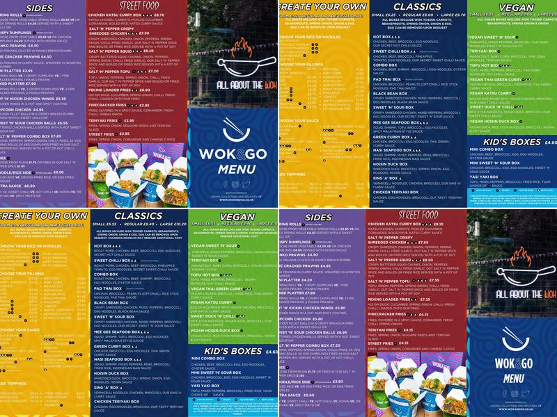 Wok & Go Harrow Menu