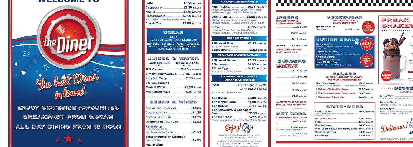 The Diner Menu