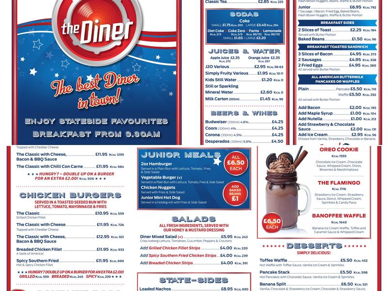The Diner Menu