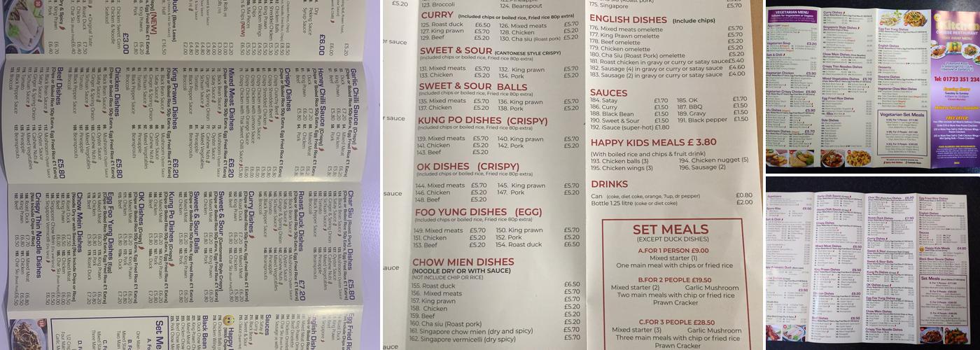 Ikitchen Chinese restaurant Menu