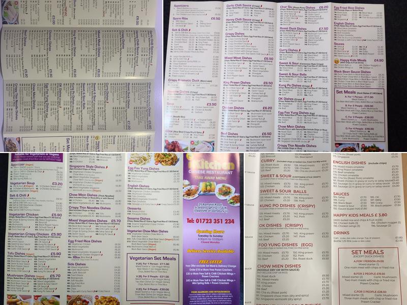 Ikitchen Chinese restaurant Menu