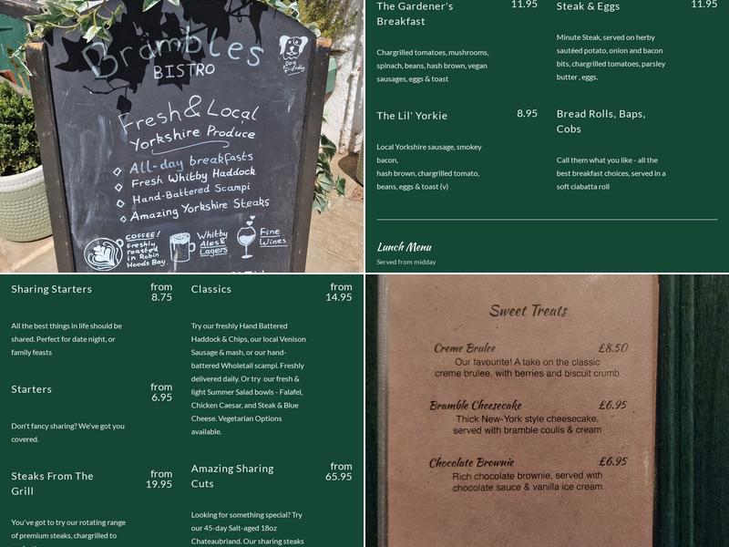Brambles Bistro Menu