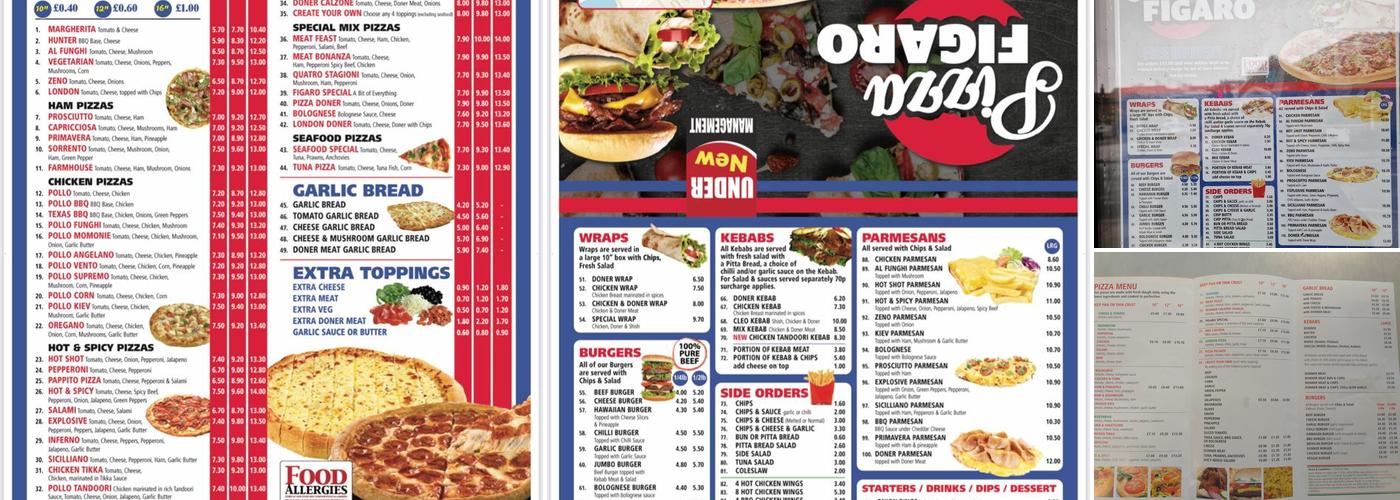 Pizza Figaro Menu