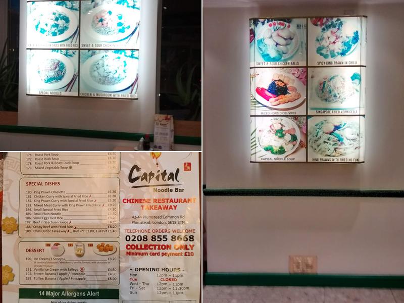 Capital Noodle Bar Menu