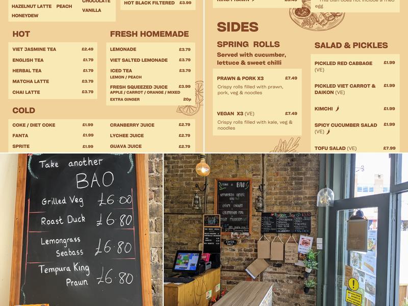 ViB Bar - Bao Bun Bar Menu