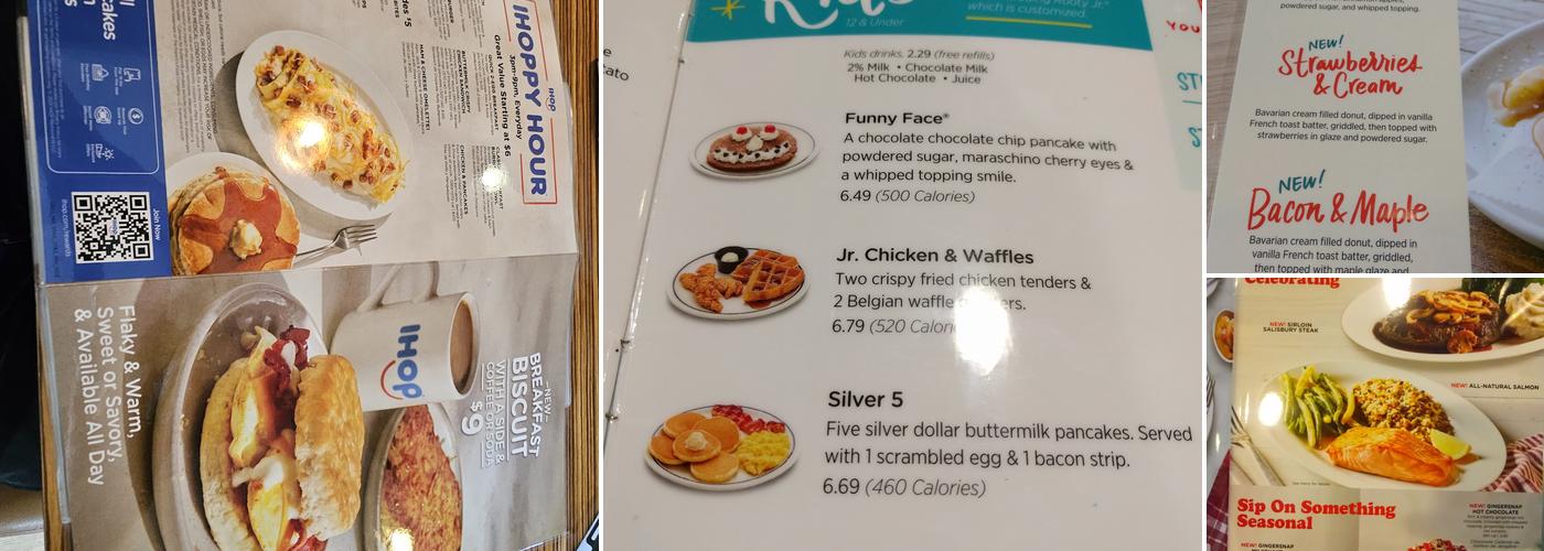 IHOP Menu