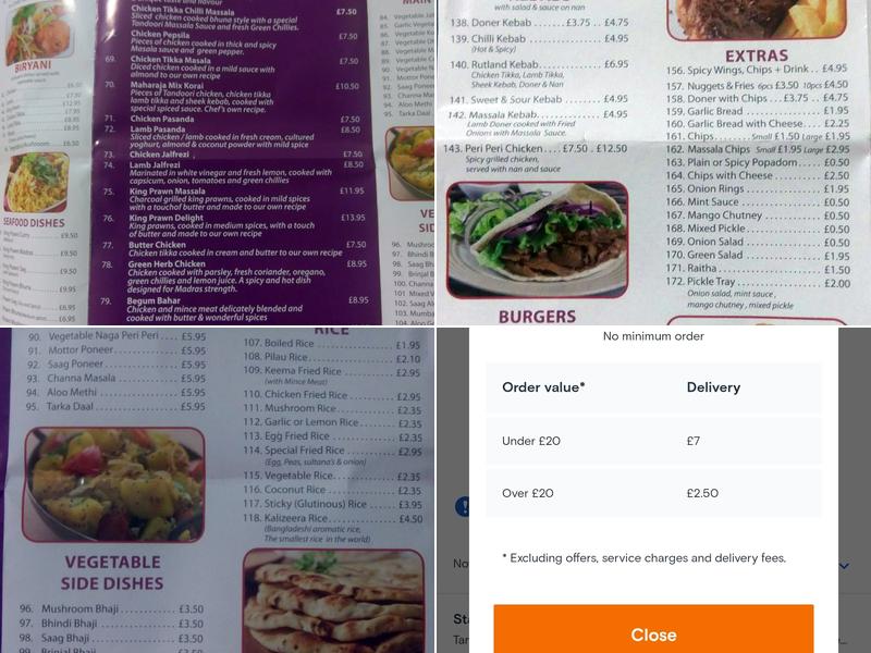 Hannans Spicy Cuisine Menu