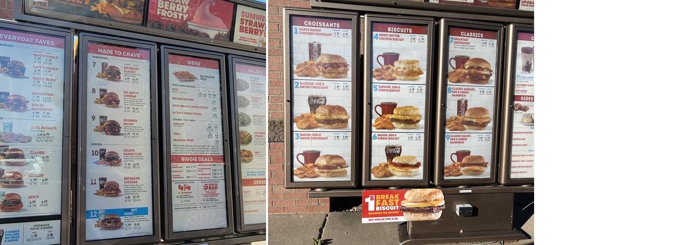 Wendy's Menu