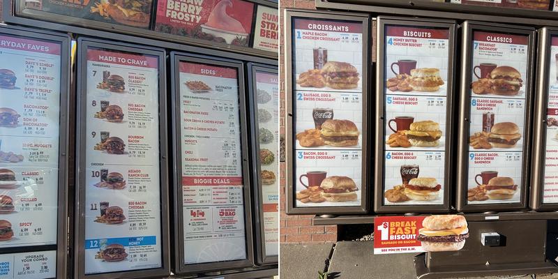 Wendy's Menu