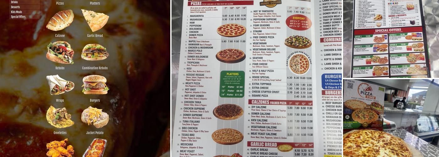 Pizza Time Menu