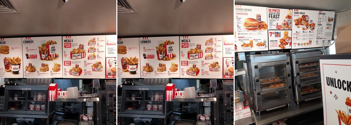 KFC Menu