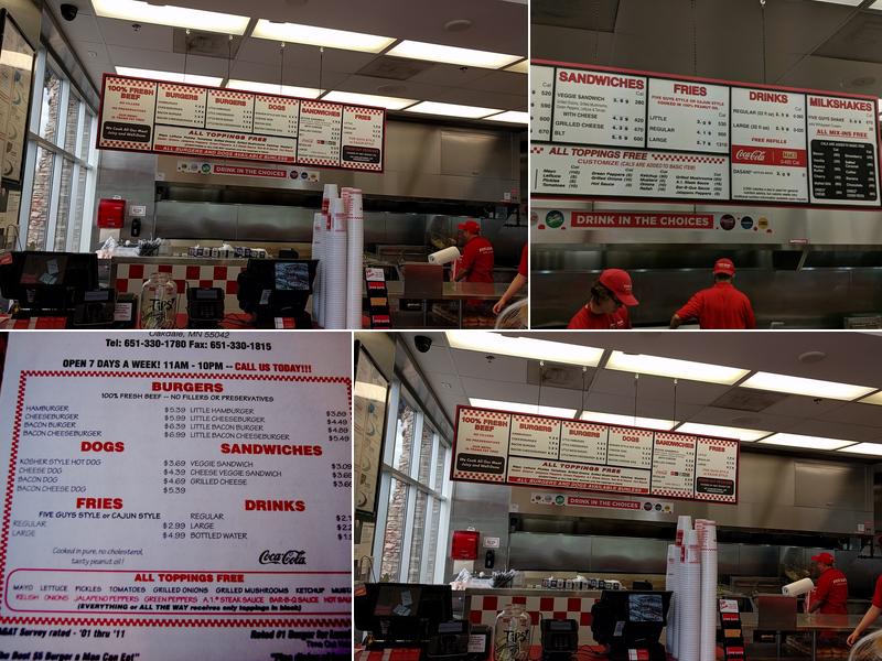 Five Guys Menu
