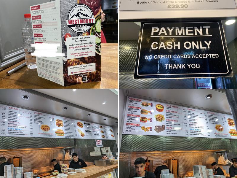 Westmount kebab Menu