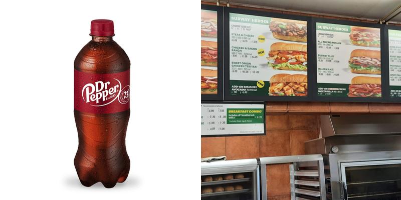 Subway Menu
