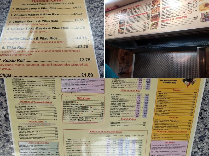 Jhorna Tandoori Menu