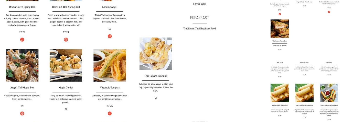 Thai & Vietnamese Street food Windsor SL4 1EH Menu