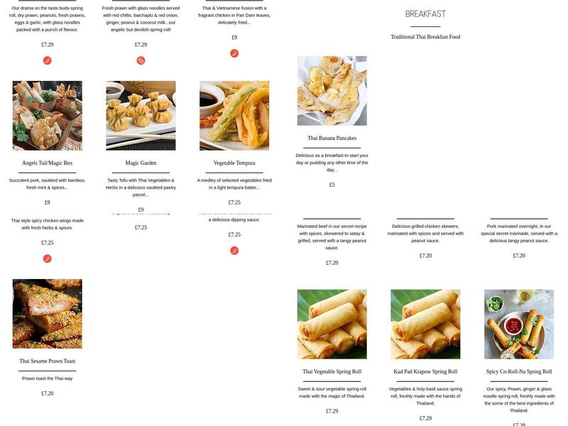 Thai & Vietnamese Street food Windsor SL4 1EH Menu