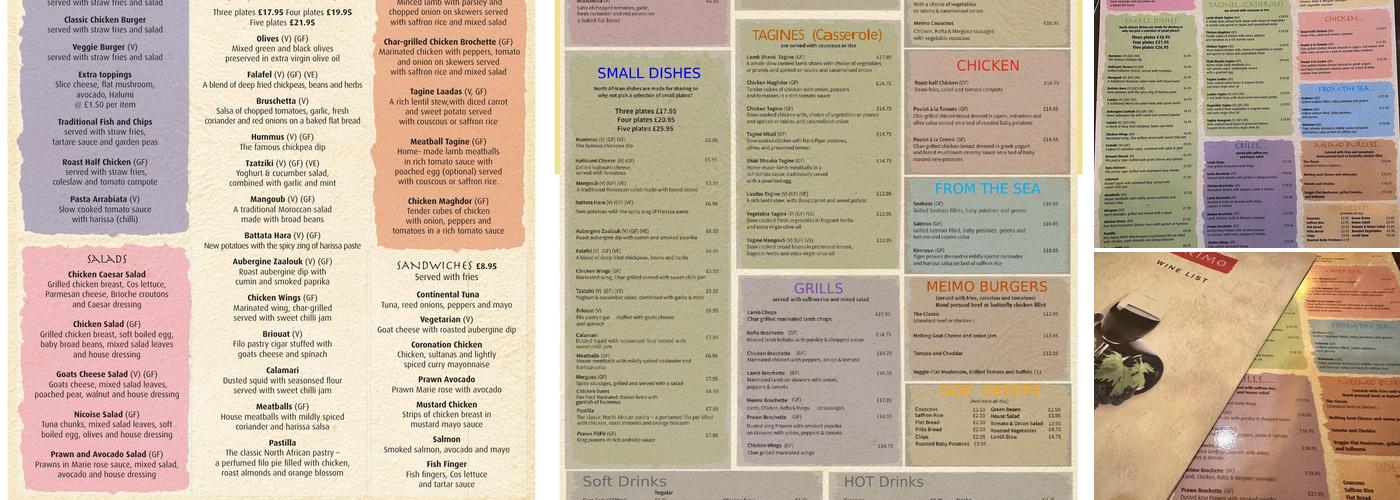 Meimo Menu