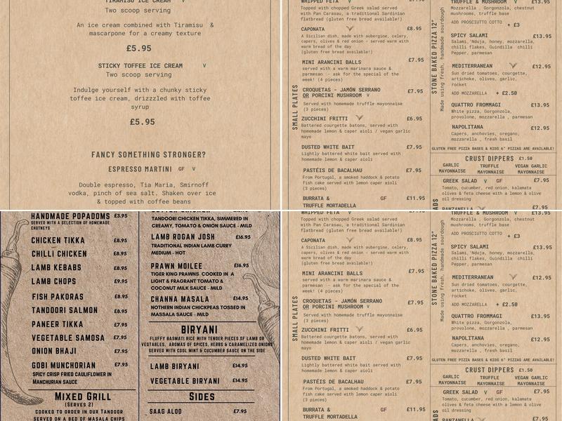 The Duke of Connaught Menu