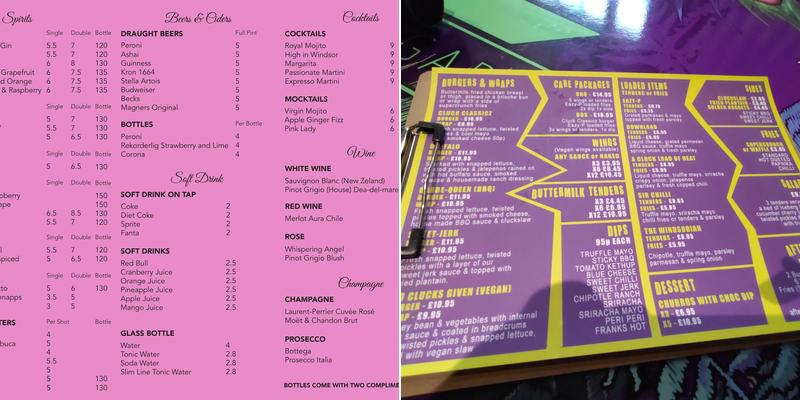 Electric Garden Menu