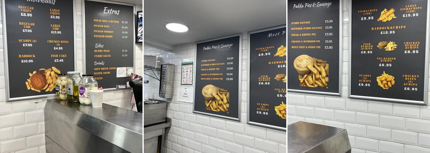 Chippy Of Windsor Menu