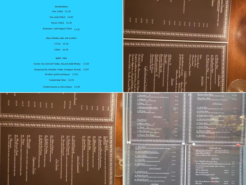 Antalya Restaurant Windsor Menu