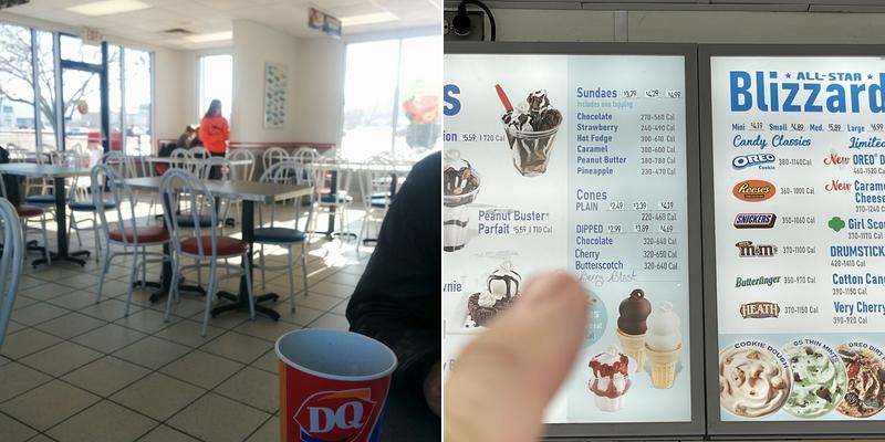 Dairy Queen Store Menu