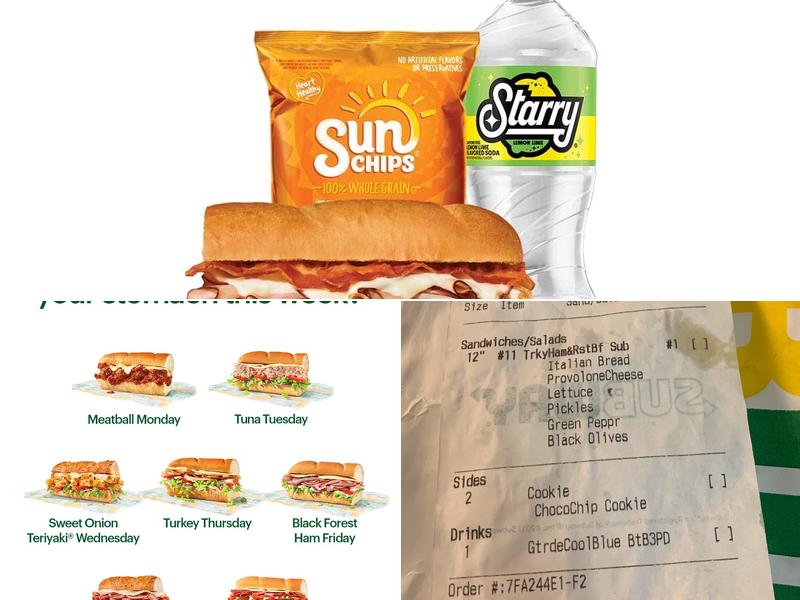 Subway Menu