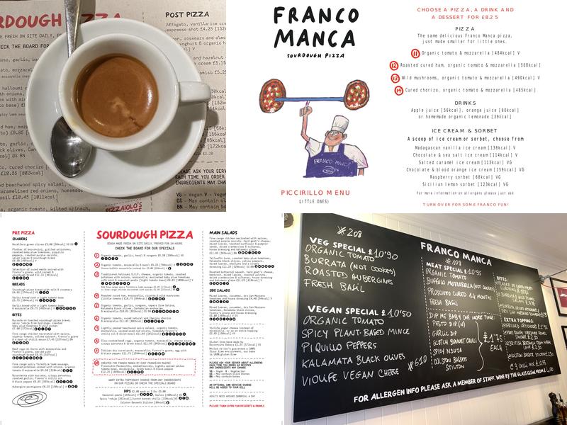 Franco Manca Windsor Menu