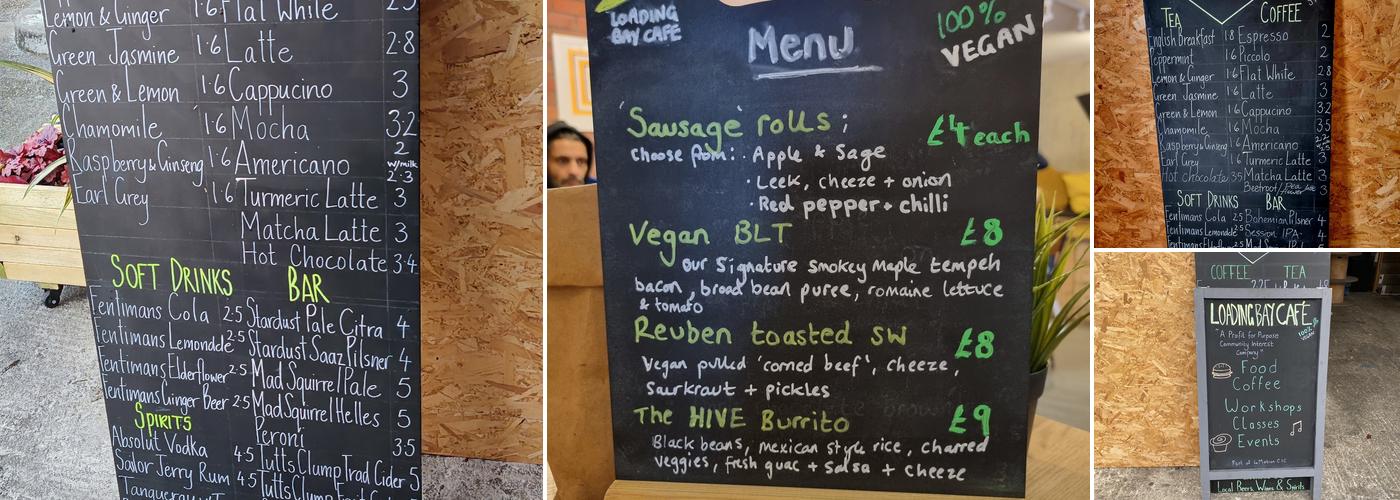 Loading Bay Cafe Menu
