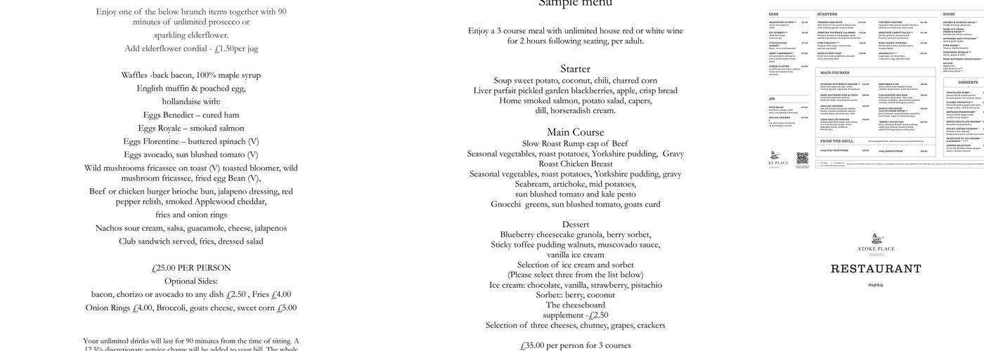 King & Lamb Restaurant Menu