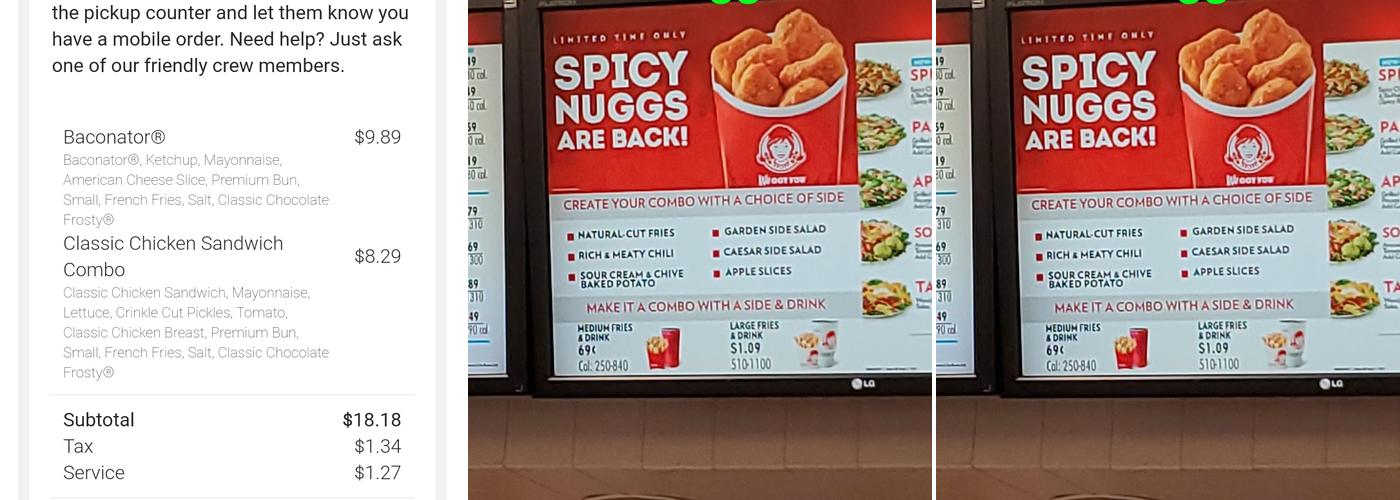 Wendy's Menu