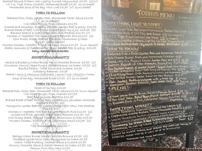 The Inn On The Green Menu