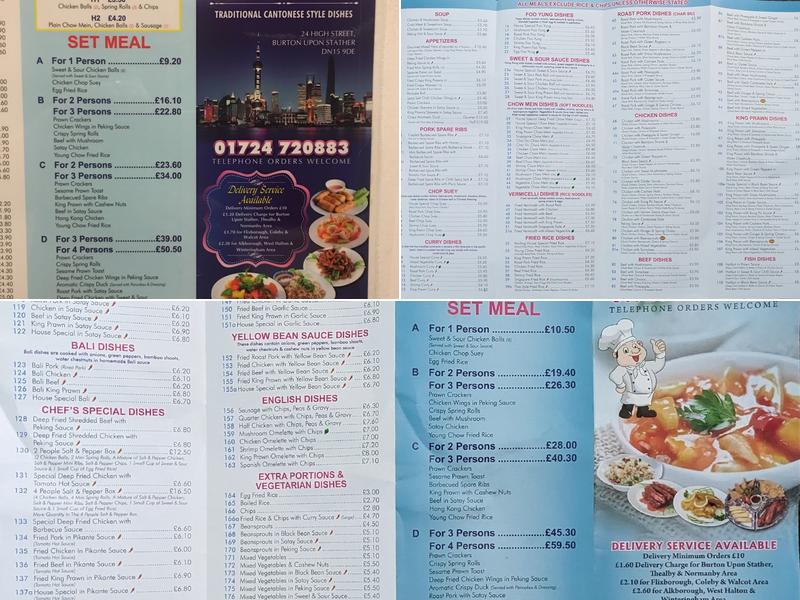 Mai Ling Menu