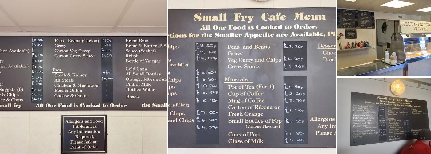 Smallfry Menu