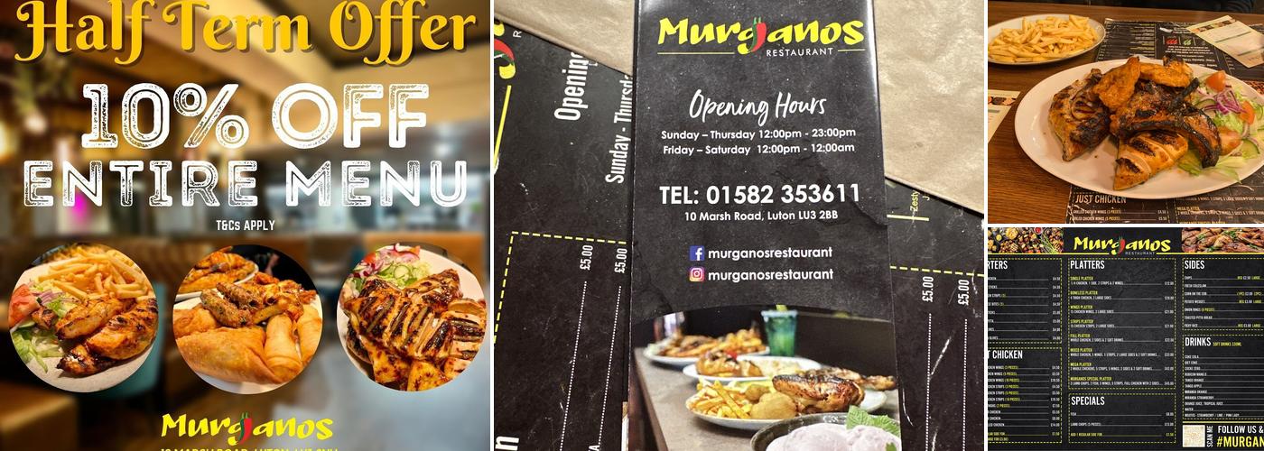 Murganos Restaurant Menu