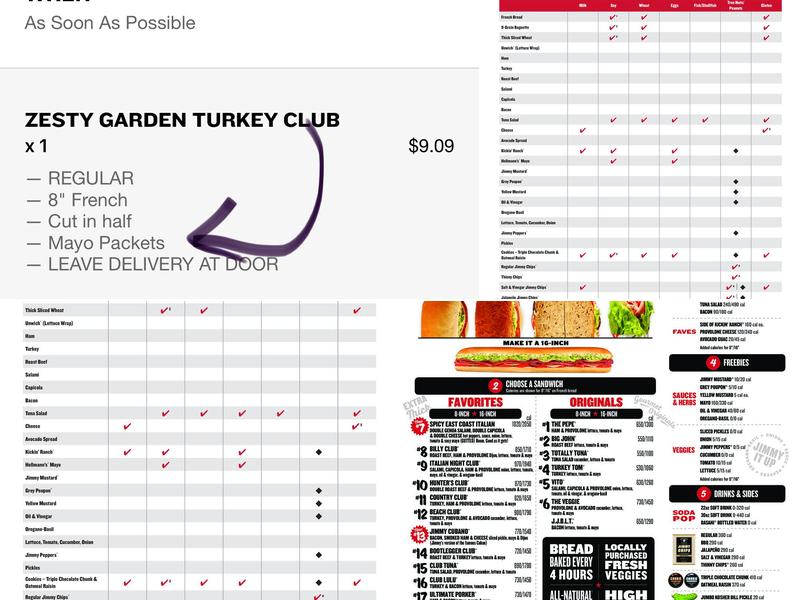 Jimmy John's Menu