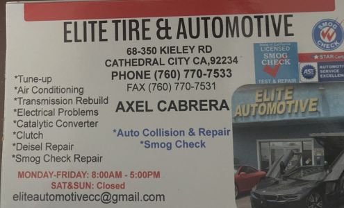Elite Tire and Automotive Smog Check