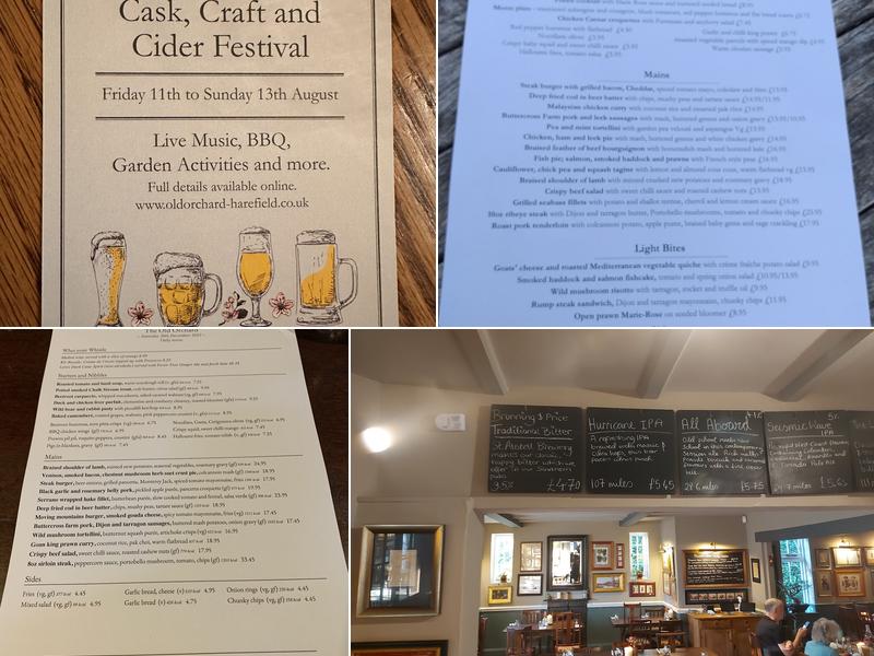 The Old Orchard Menu