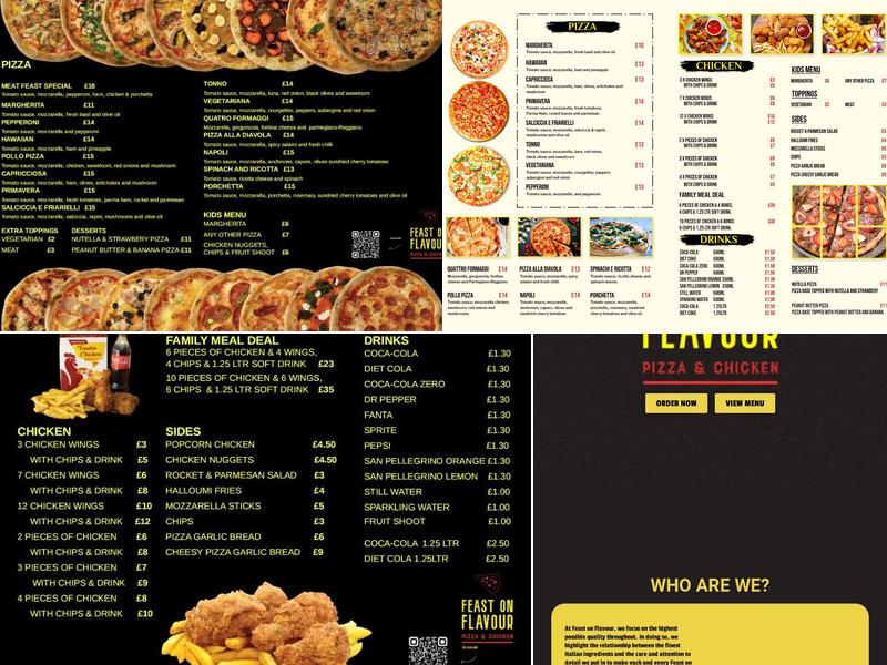 Feast on Flavour Menu