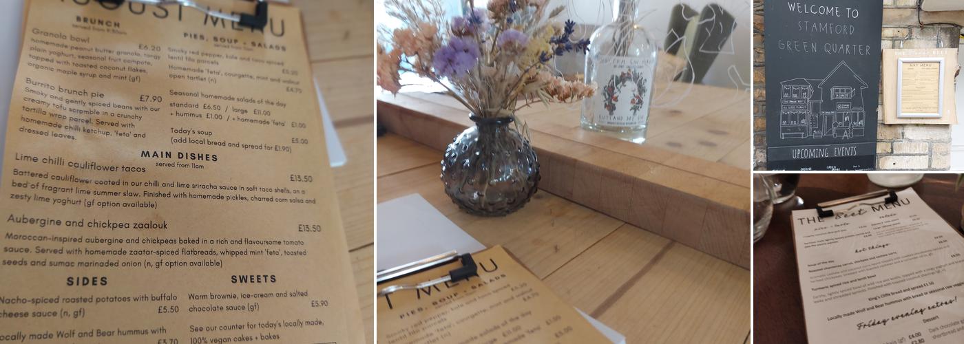 The Blonde Beet Menu