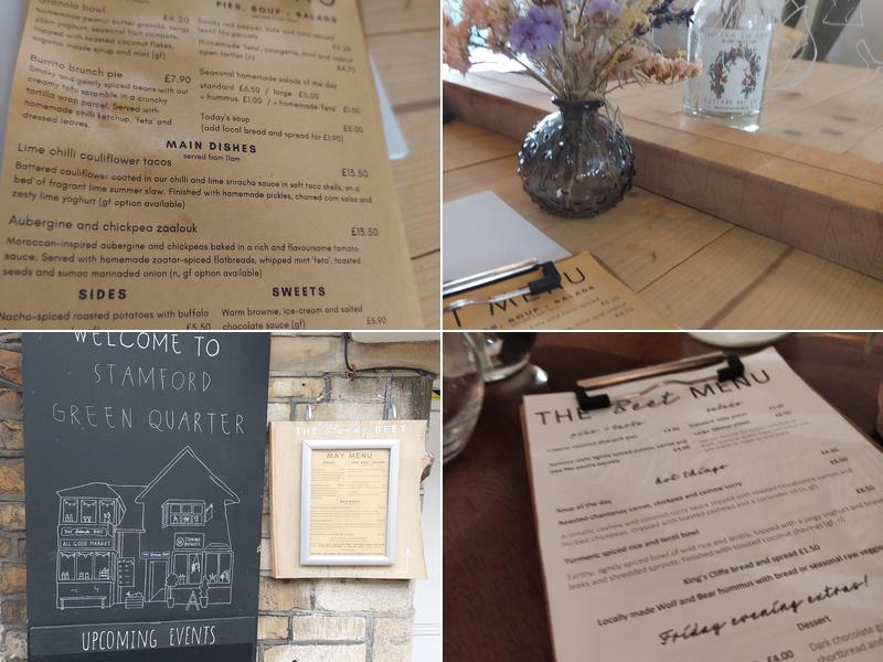 The Blonde Beet Menu