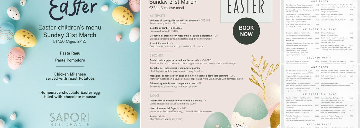 SAPORI Italian restaurant Menu