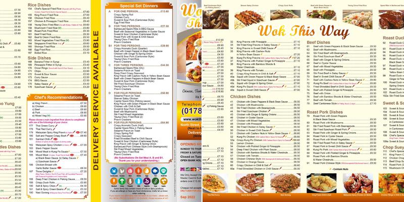 Wok This Way Menu