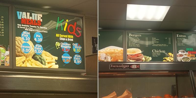 Birdy's Fish & Chips Menu