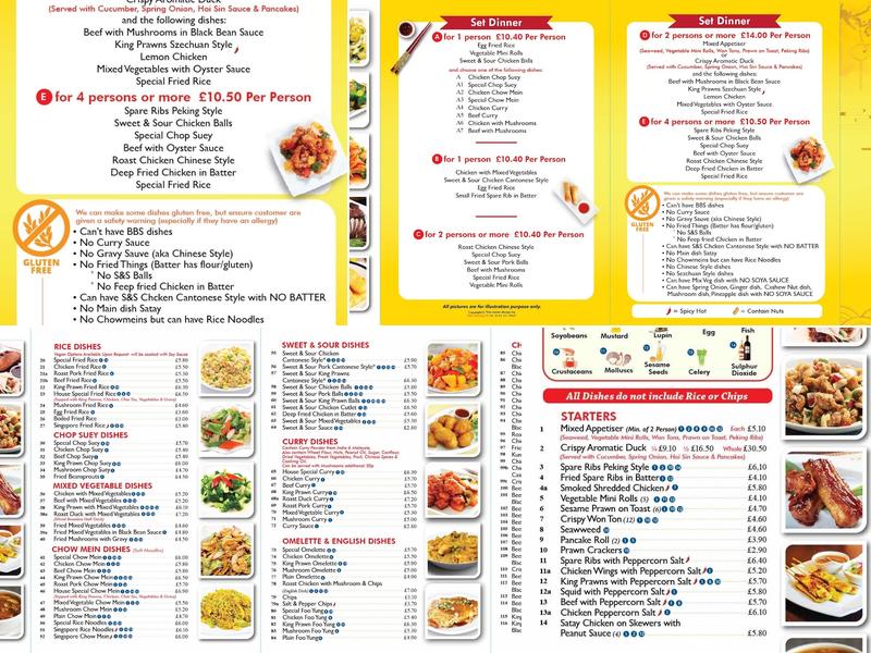 Jade Garden - Bourne Menu