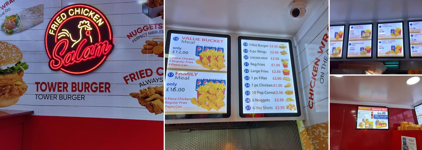 Salam fried chicken Menu