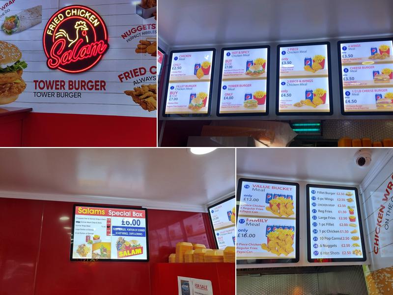 Salam fried chicken Menu