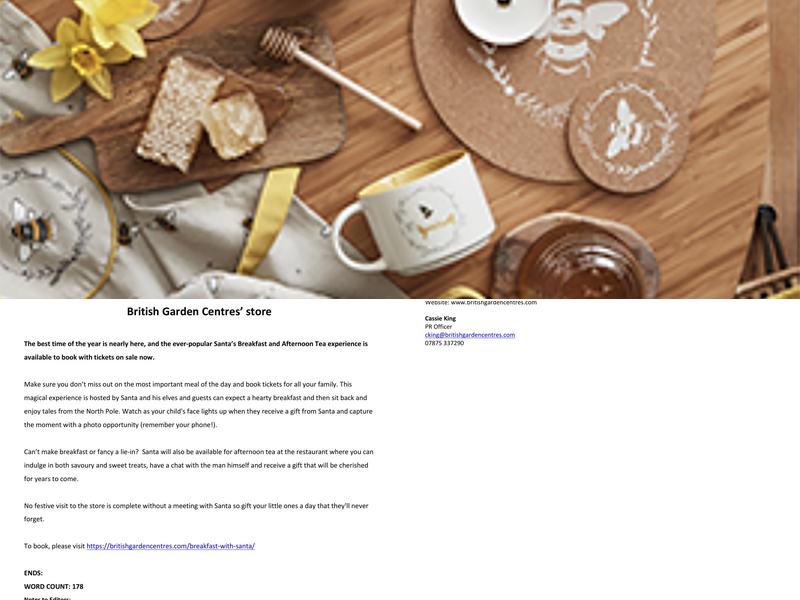 Gardener's Retreat & Coffee Haven Menu